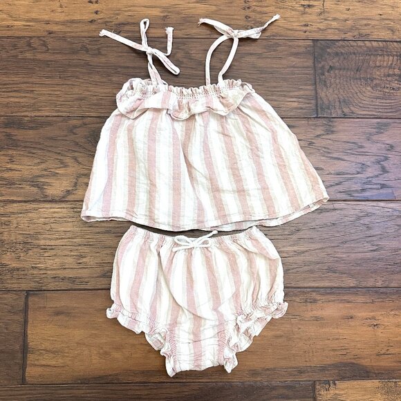 Rylee + Cru Other - Rylee + Cru Stripe Bloomer Set